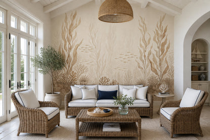 Underwater Wallpaper Seaweed Coral Wall Mural