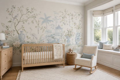 Chinoiserie Wallpaper Garden Floral Removable Wall Decor
