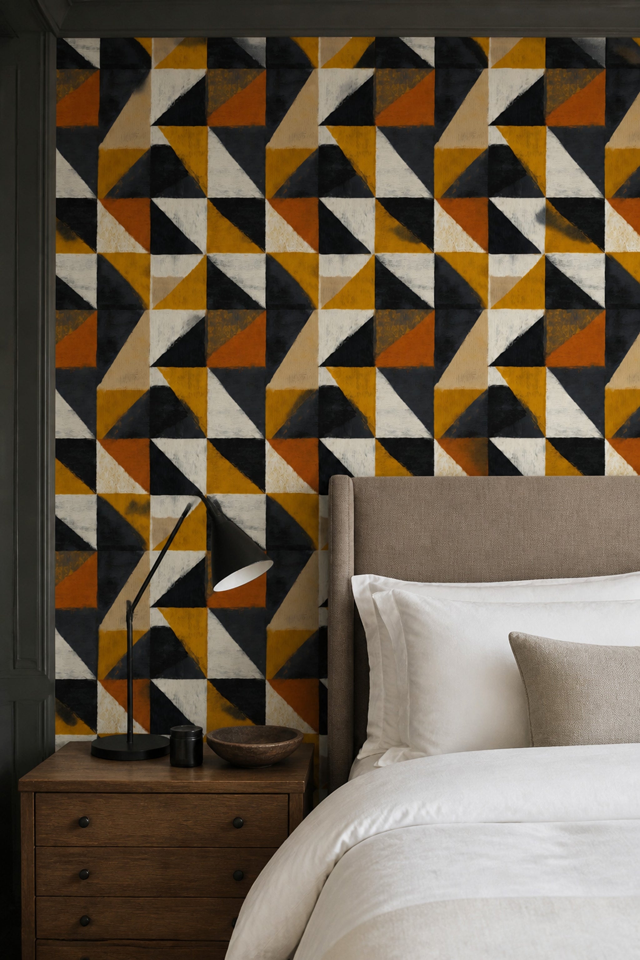 Mid Century Modern Wallpaper Retro Modern Removable Wall Decor