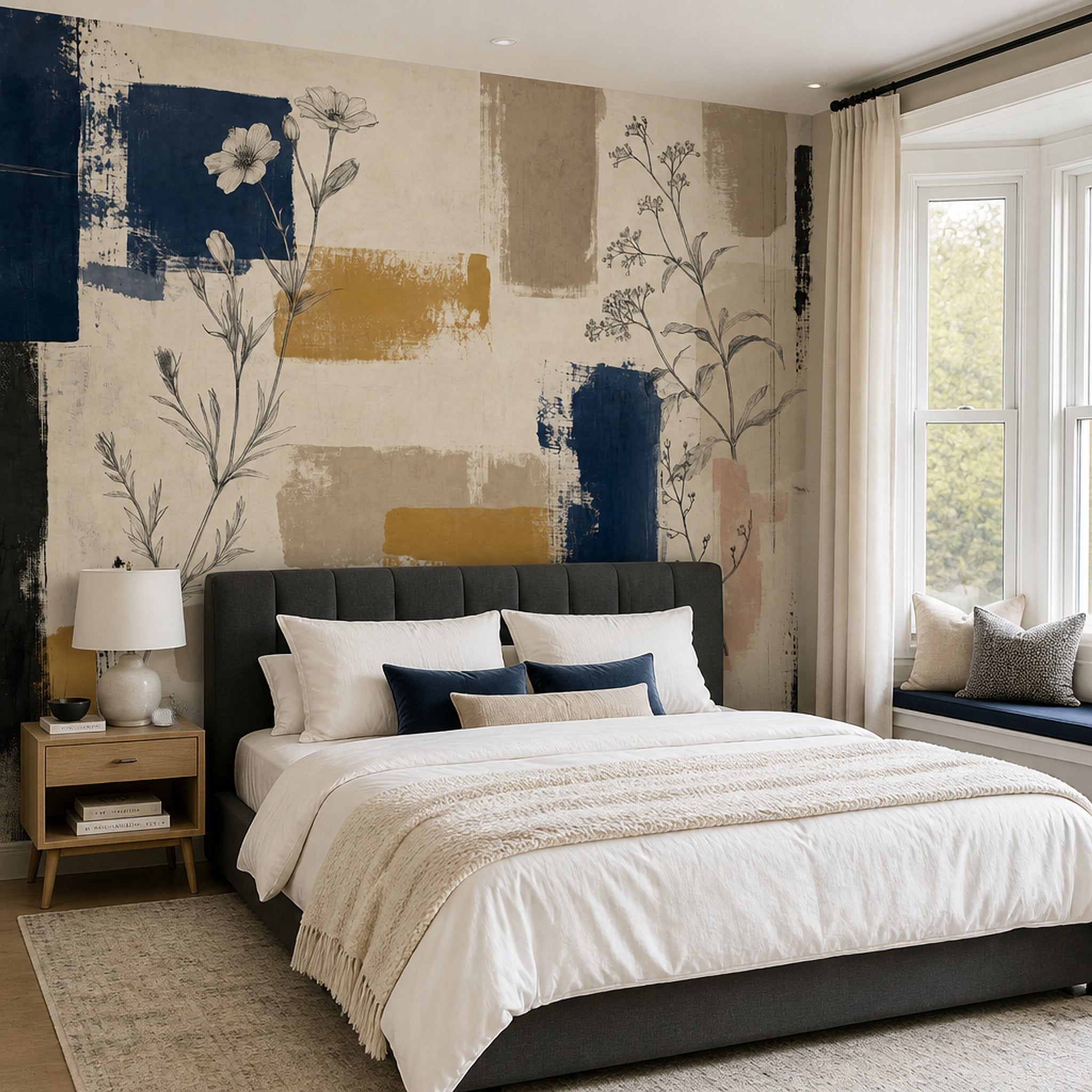 Paper Texture Wallpaper Textured Removable Neutral Wall Decor
