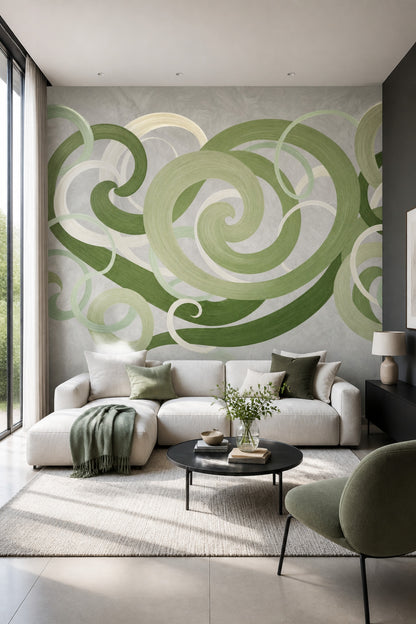 Shades Of Green Wallpaper Sage Mint Removable Wall Decor