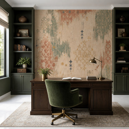 Moroccan Wallpaper Geometric Bohemian Wall Mural