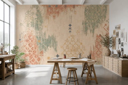 Moroccan Wallpaper Geometric Bohemian Wall Mural