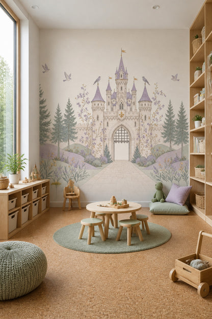 Walls Wallpaper Castle Garden Removable Wall Decor