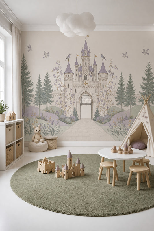 Walls Wallpaper Castle Garden Removable Wall Decor
