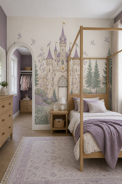 Walls Wallpaper Castle Garden Removable Wall Decor