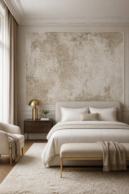 Weathered Plaster Wallpaper Faded Moroccan Vintage Texture Wall Mural