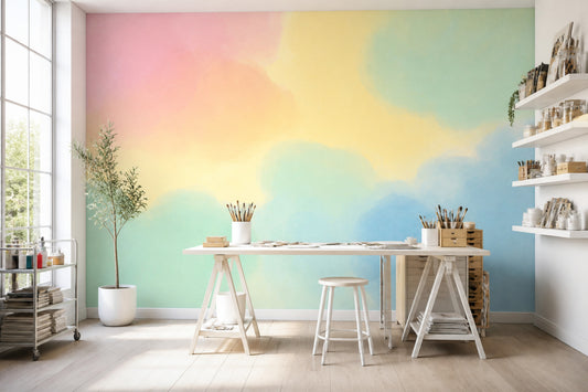 Watercolor Wallpaper Pastel Removable Abstract Wall Decor