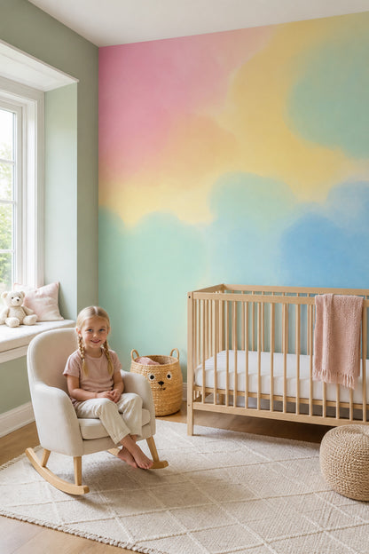Watercolor Wallpaper Pastel Removable Abstract Wall Decor