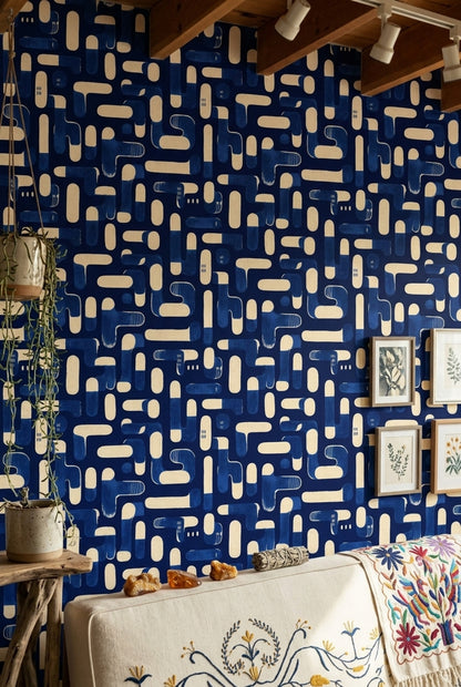 Mid Century Modern Wallpaper Retro Modern Decorative Mural