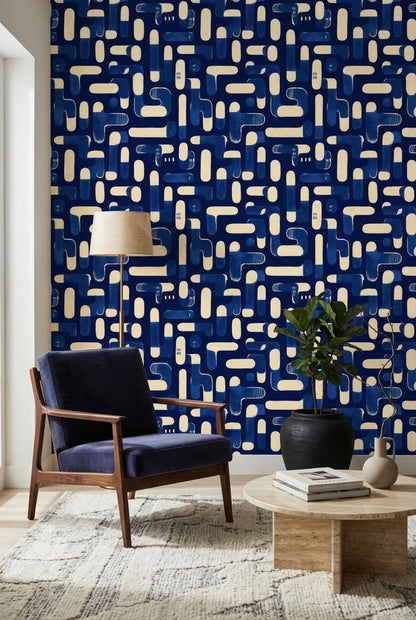 Mid Century Modern Wallpaper Retro Modern Decorative Mural