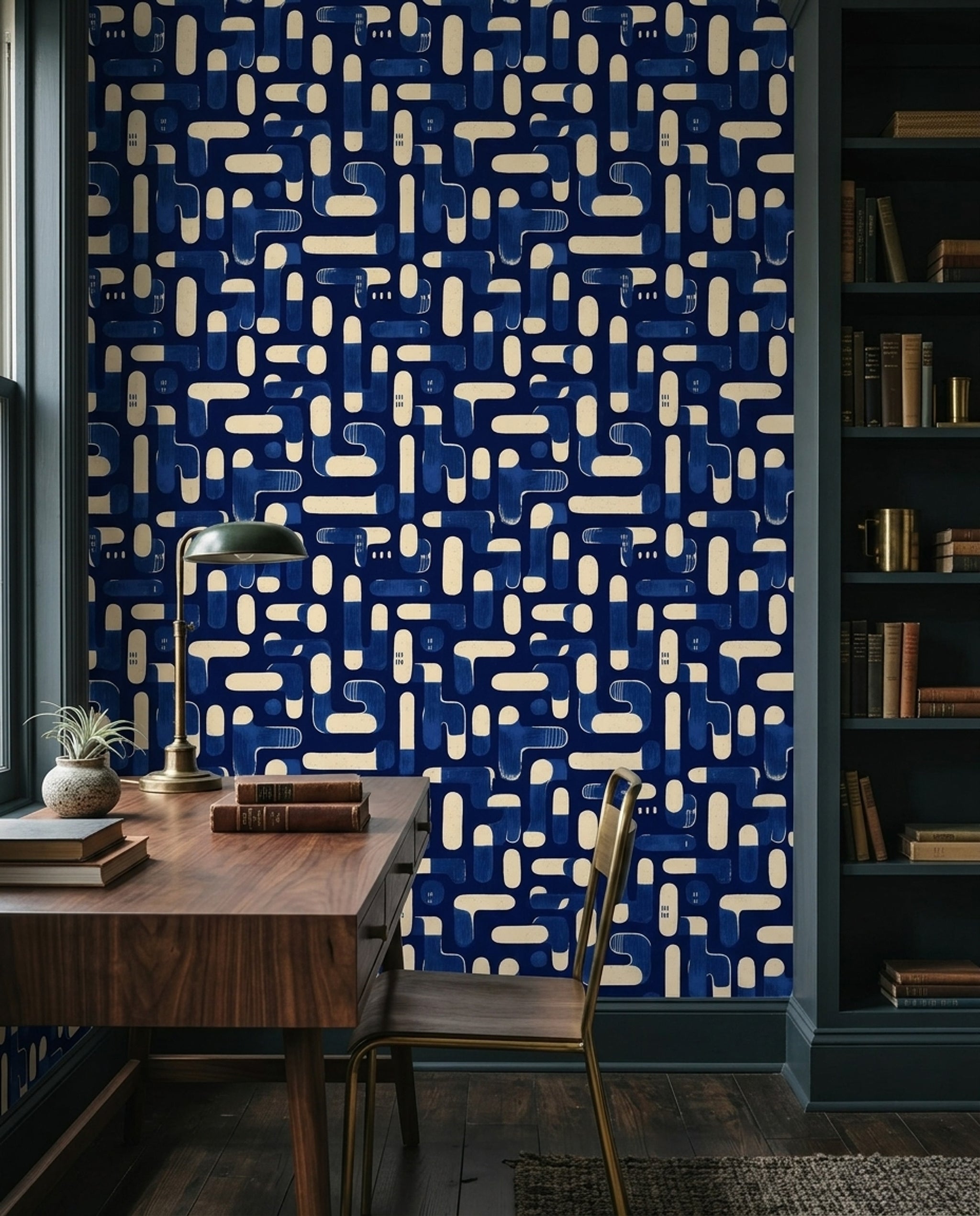 Mid Century Modern Wallpaper Retro Modern Decorative Mural