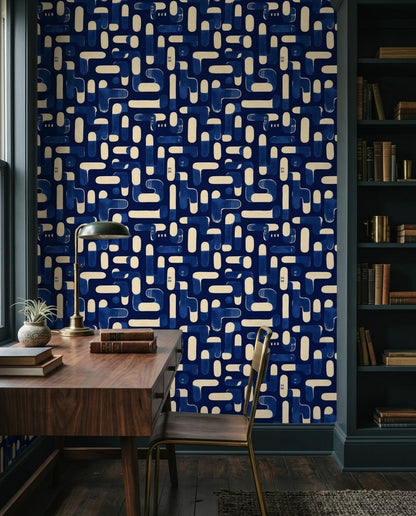 Mid Century Modern Wallpaper Retro Modern Decorative Mural