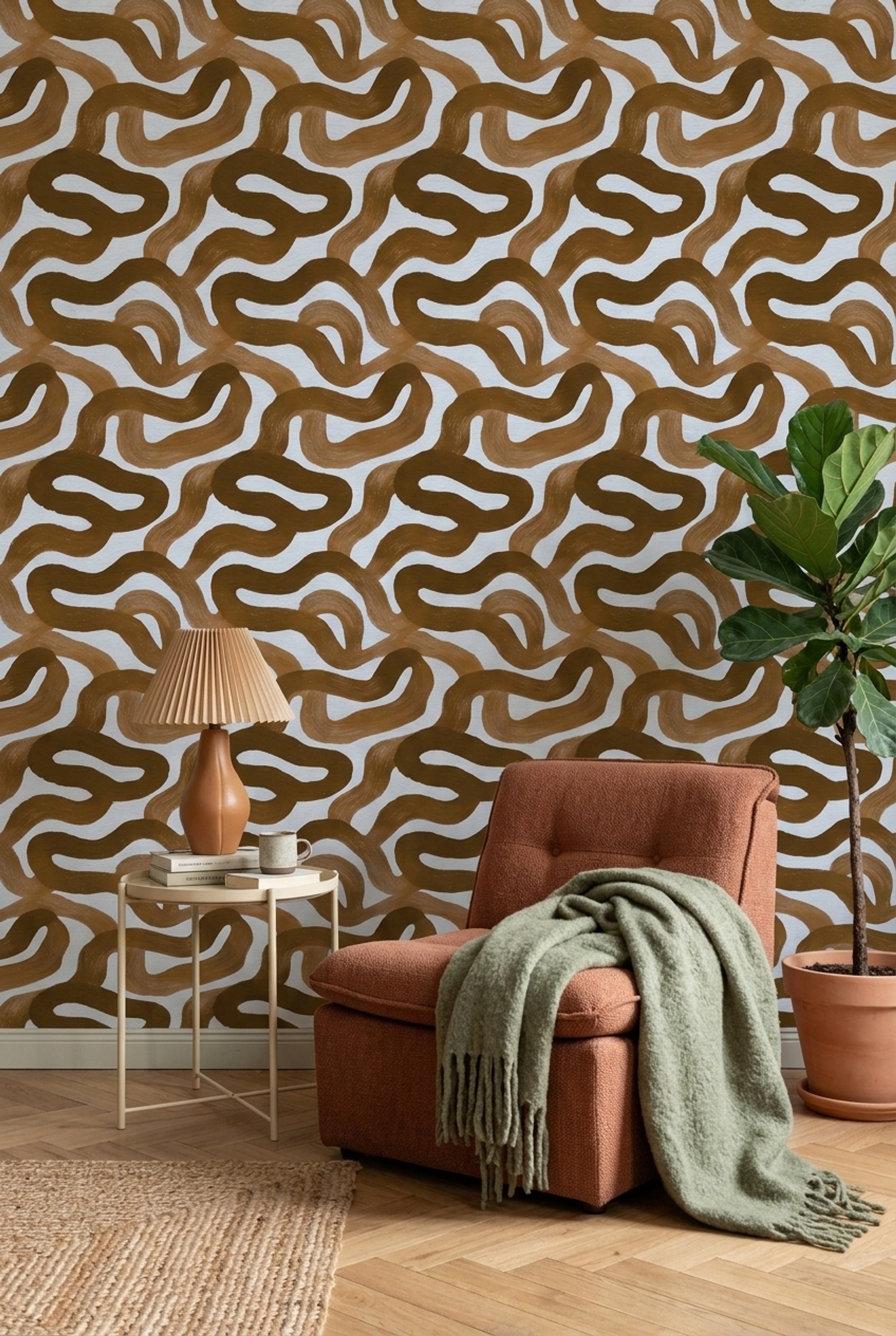 White Background Wallpaper Neutral Minimal Decorative Mural
