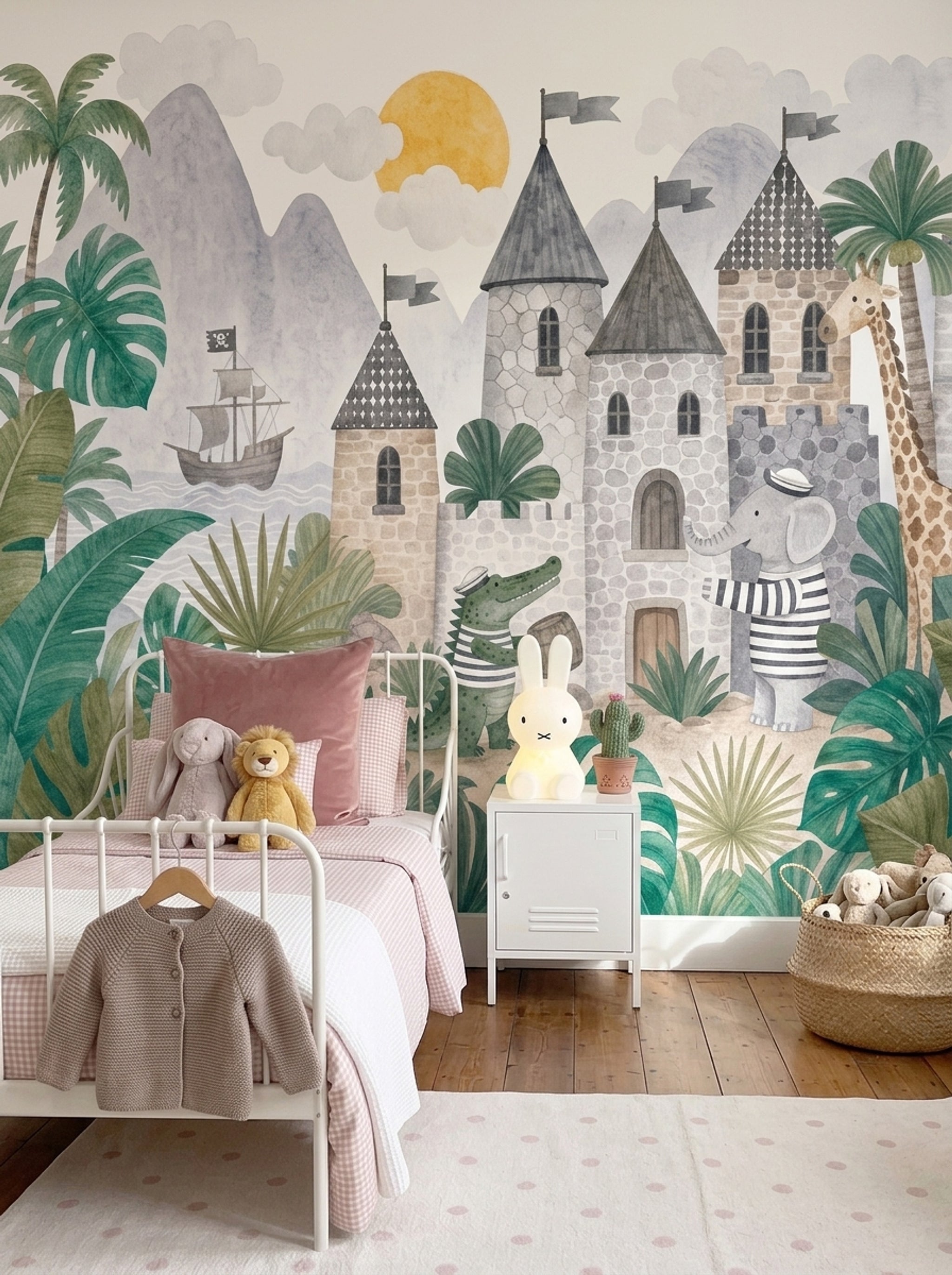Stone Wall Wallpaper Castle Removable Pirate Wall Decor