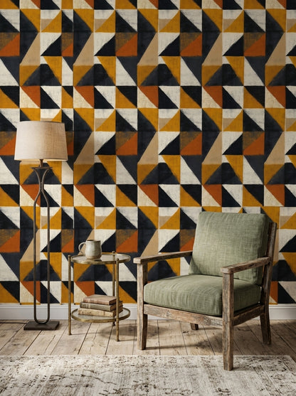 Mid Century Modern Wallpaper Retro Modern Removable Wall Decor