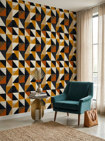 Mid Century Modern Wallpaper Retro Modern Removable Wall Decor
