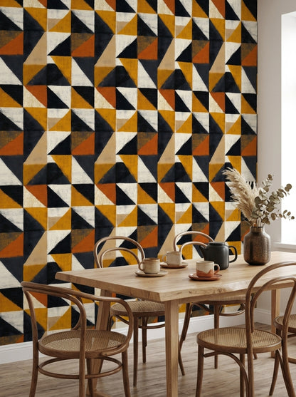 Mid Century Modern Wallpaper Retro Modern Removable Wall Decor