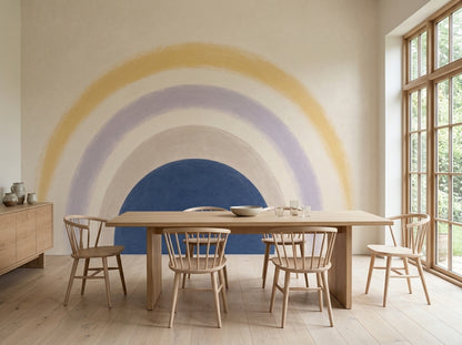 Navy Semicircle Wallpaper Arch Removable Rainbow Wall Decor