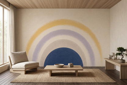 Navy Semicircle Wallpaper Arch Removable Rainbow Wall Decor