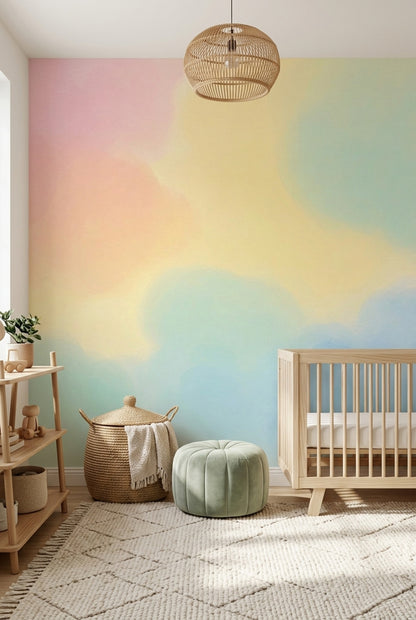Watercolor Wallpaper Pastel Removable Abstract Wall Decor
