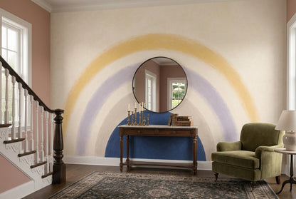 Navy Semicircle Wallpaper Arch Removable Rainbow Wall Decor