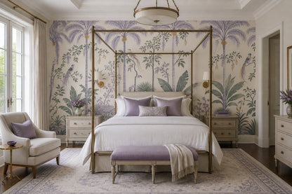 Tropical Jungle Wallpaper Palm Trees Chinoiserie Wall Mural