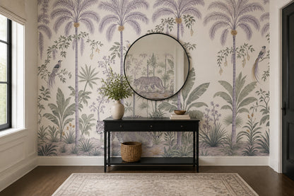 Tropical Jungle Wallpaper Palm Trees Chinoiserie Wall Mural