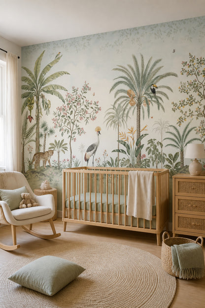 Tropical Wallpaper Botanical Removable Jungle Wall Decor
