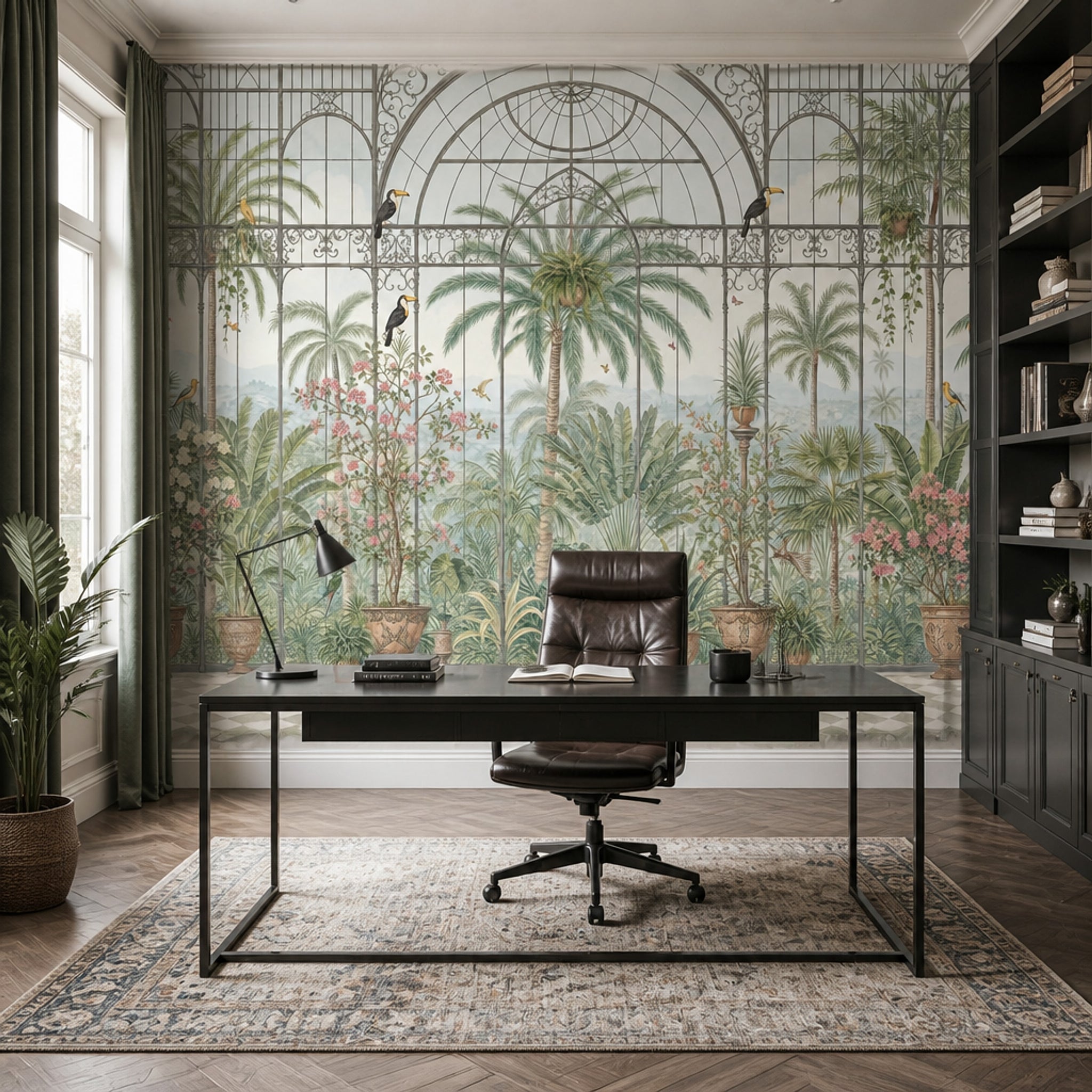 Tropical Birds Wallpaper Toucan Removable Conservatory Wall Decor