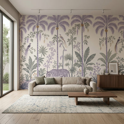 Tropical Jungle Wallpaper Palm Trees Chinoiserie Wall Mural