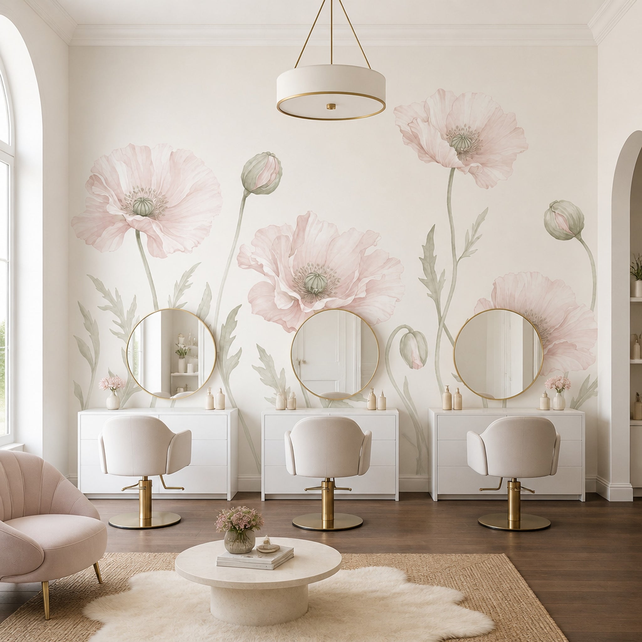 Poppies Wallpaper Floral Botanical Wall Mural