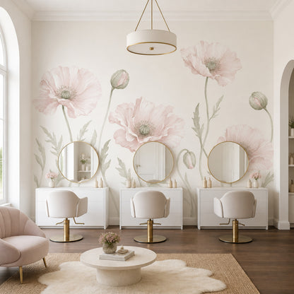 Poppies Wallpaper Floral Botanical Wall Mural