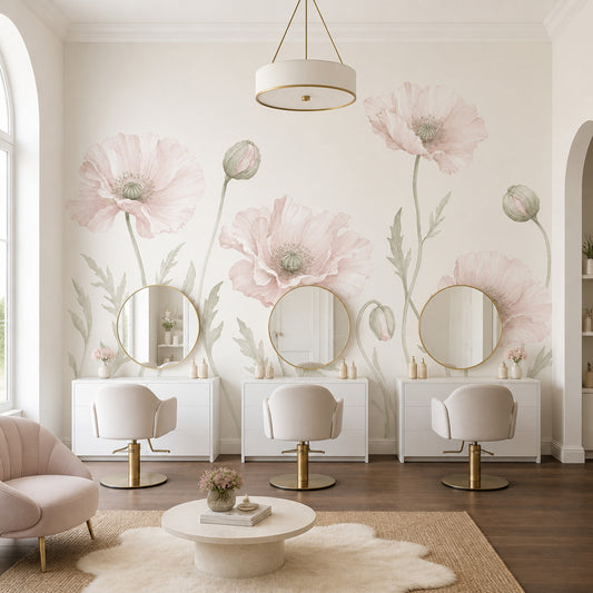 Poppies Wallpaper Floral Botanical Wall Mural