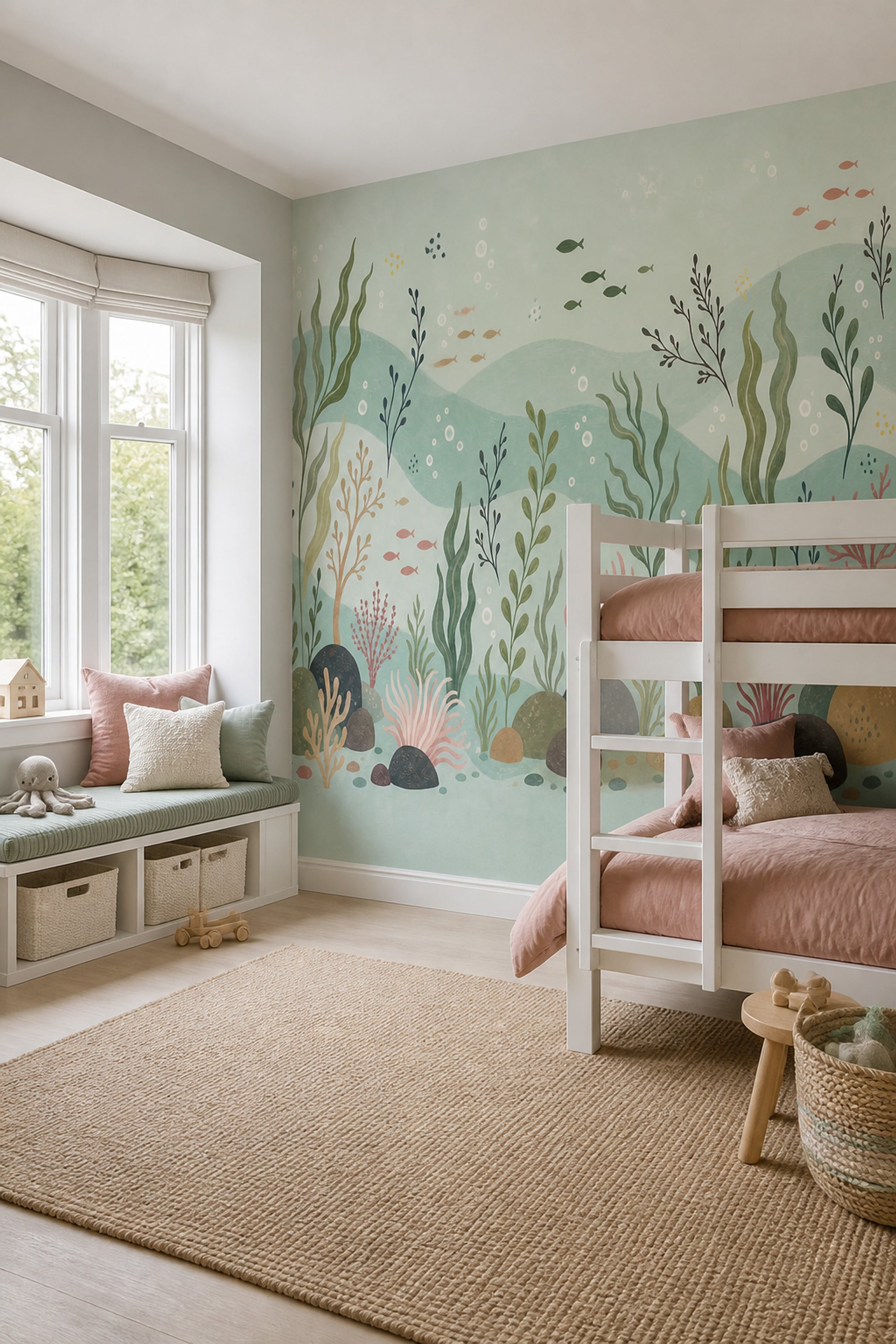 Underwater Wallpaper Coastal Seaweed Wall Mural