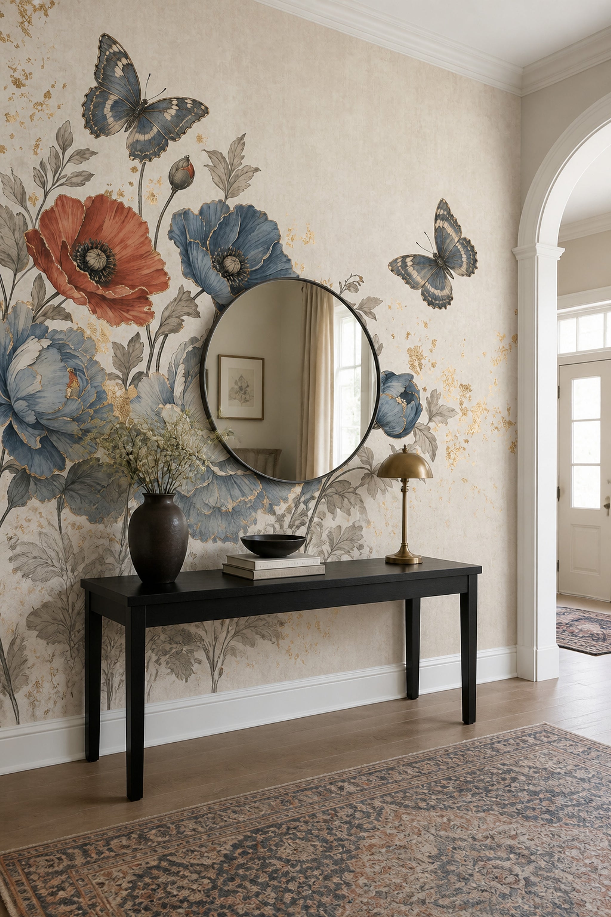 Vintage Wallpaper Floral Botanical Wall Mural