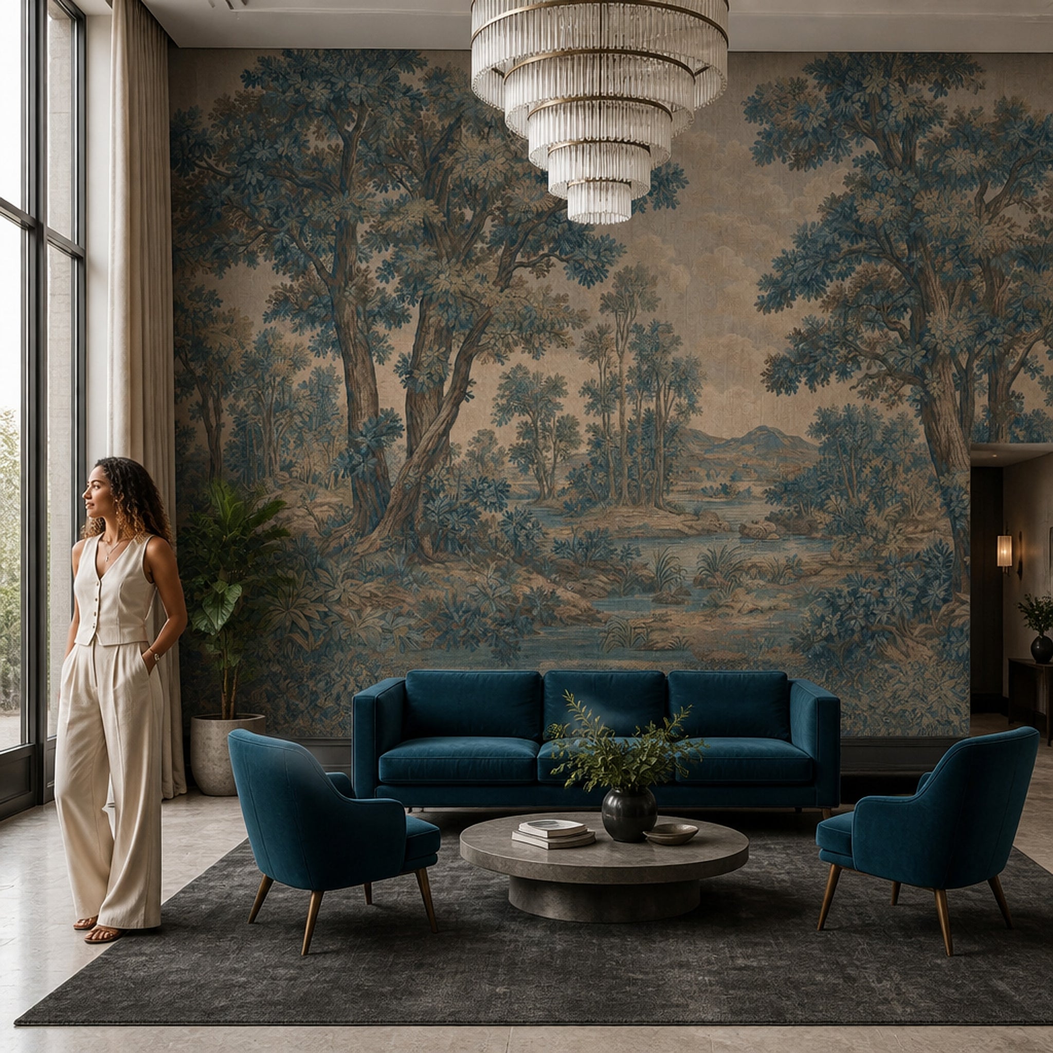 Cloudy Sky Wallpaper Overcast Removable Stormy Wall Decor