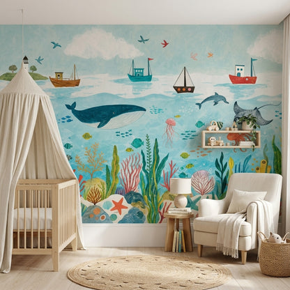 Underwater Wallpaper Ocean Marine Life Wall Mural