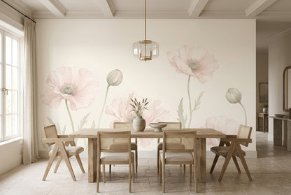 Poppies Wallpaper Floral Botanical Wall Mural
