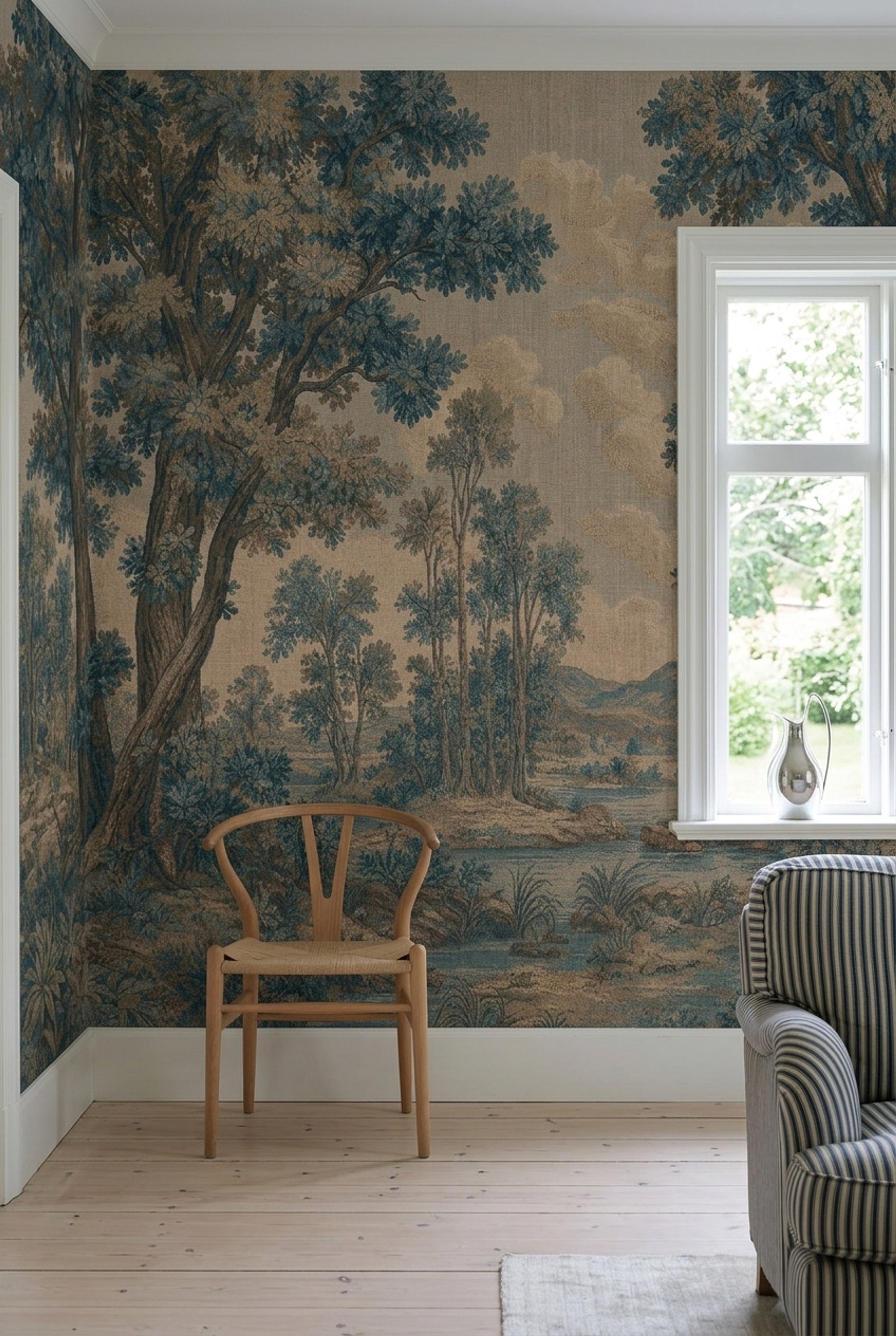 Cloudy Sky Wallpaper Overcast Removable Stormy Wall Decor