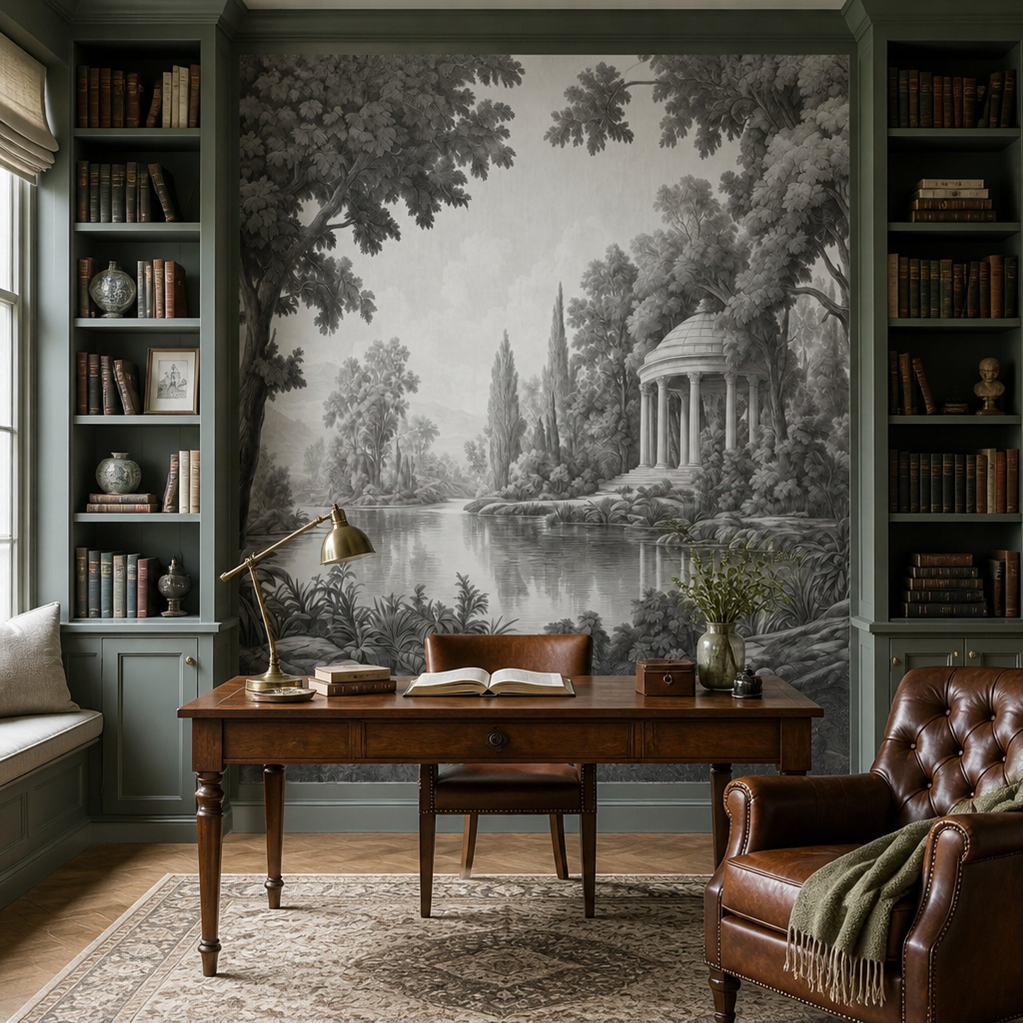 Cloudy Sky Wallpaper Overcast Removable Misty Wall Decor