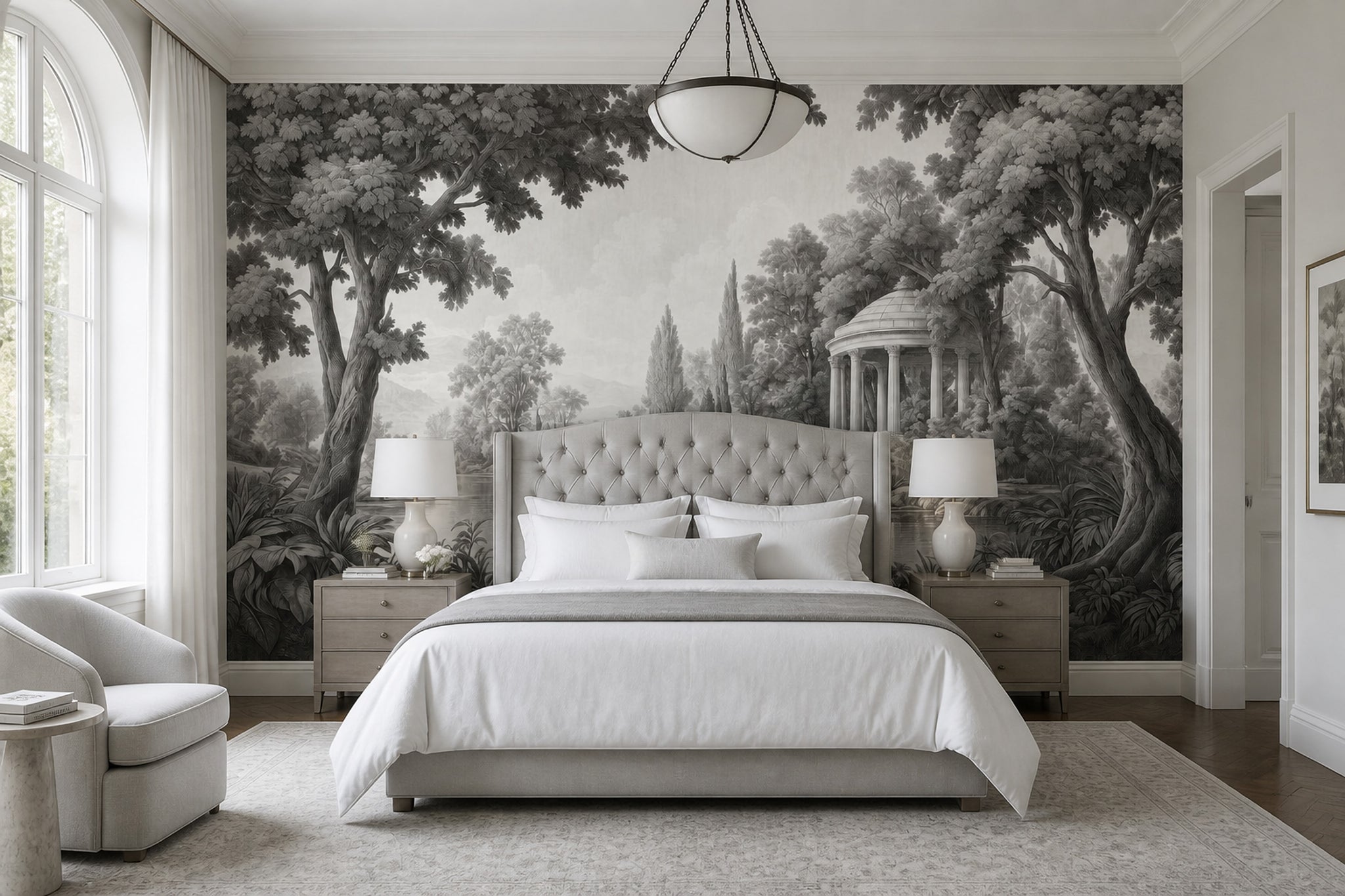 Cloudy Sky Wallpaper Overcast Removable Misty Wall Decor