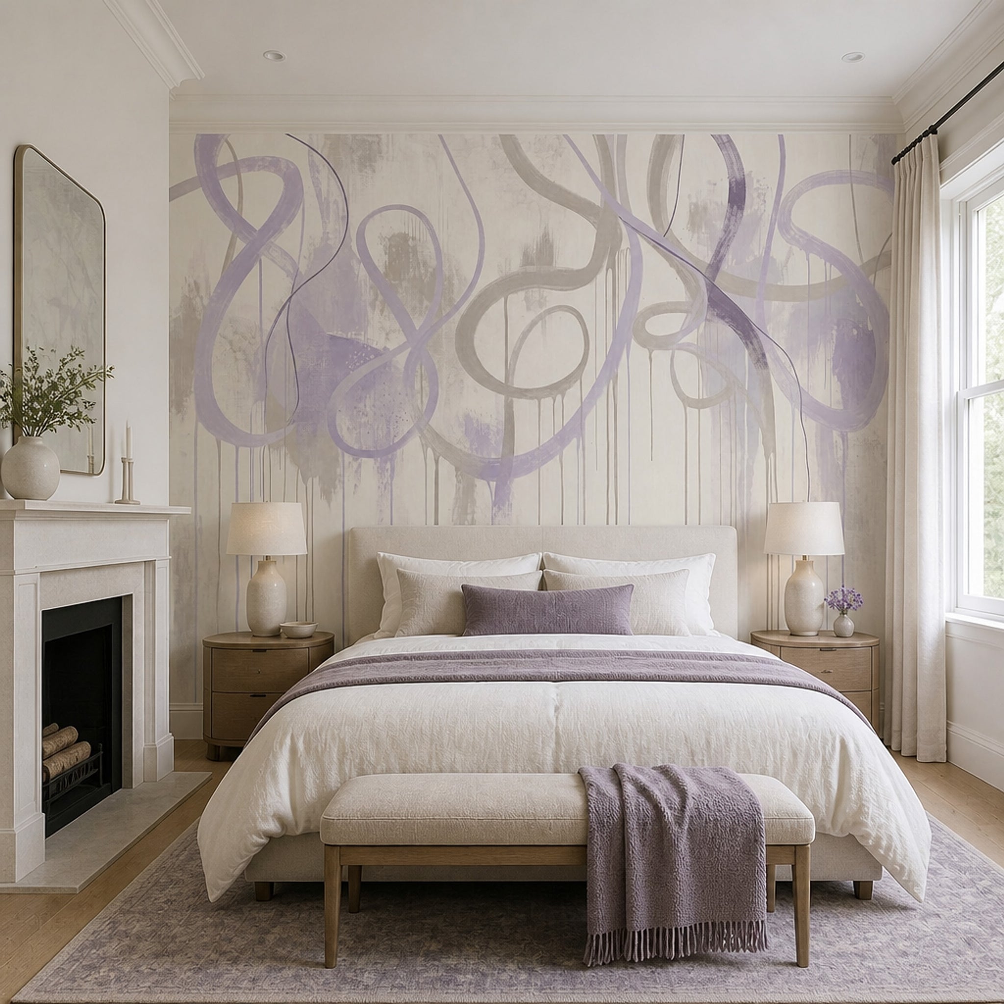 White Background Wallpaper White Background Removable White Background Wall Decor
