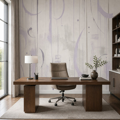 Abstract Wallpaper Brushstrokes Vertical Lines Wall Mural
