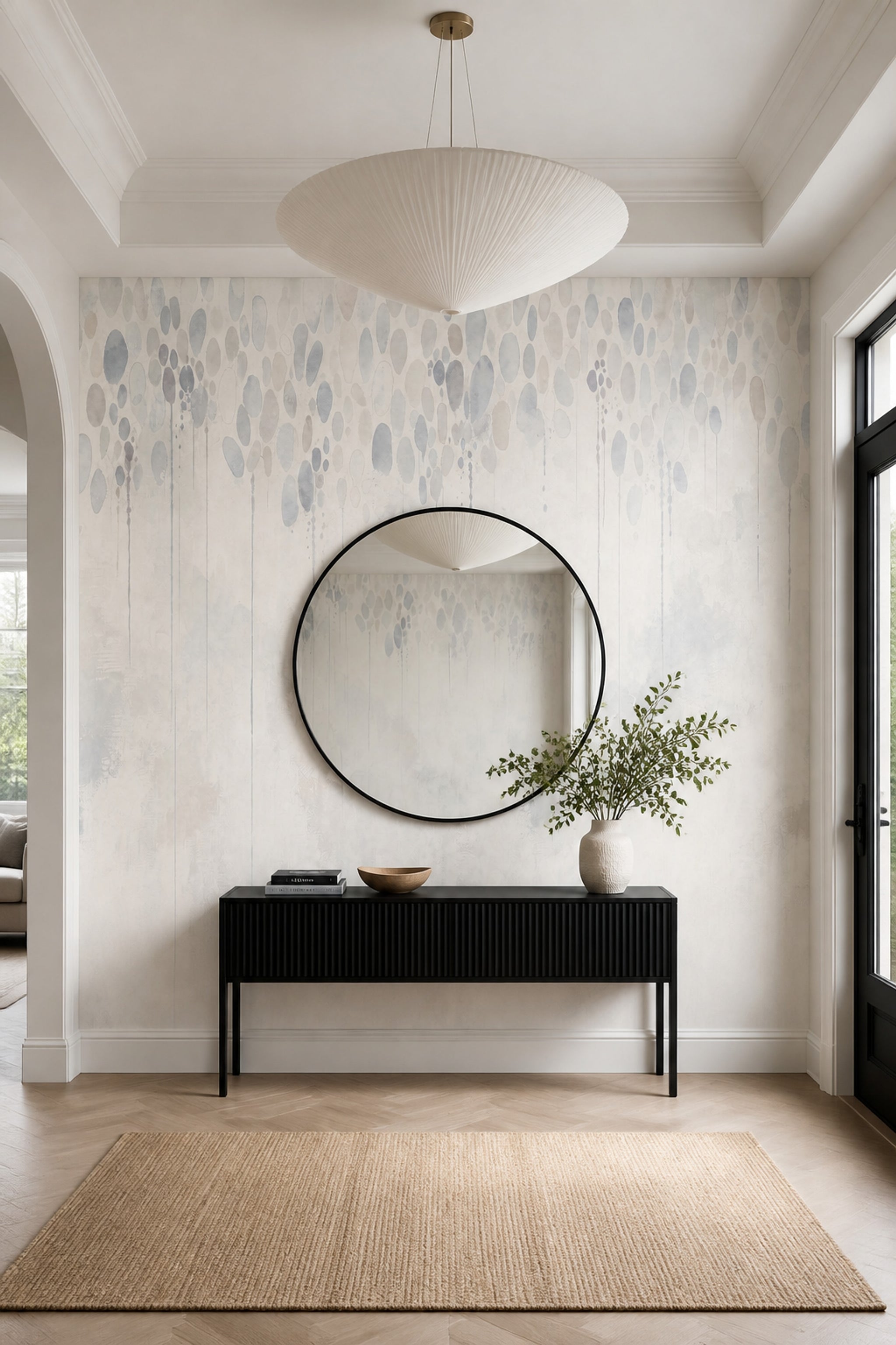Watercolor Wallpaper Abstract Dots Removable Wall Decor