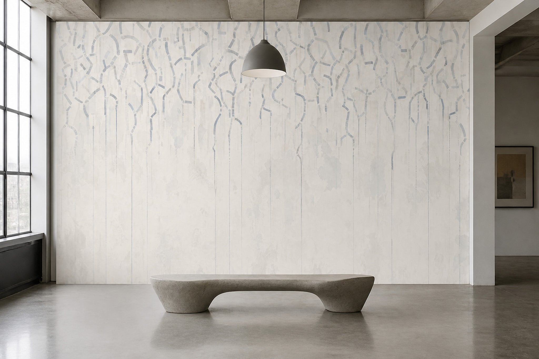 White Background Wallpaper Neutral Minimal Wall Mural