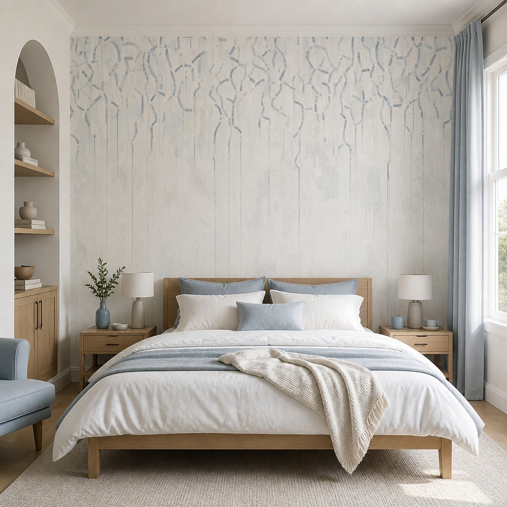 White Background Wallpaper Neutral Minimal Wall Mural