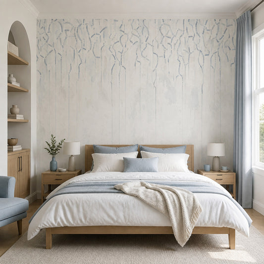 White Background Wallpaper Neutral Minimal Wall Mural