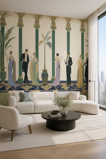 Art Deco Wallpaper 1920s Flapper Wall Mural