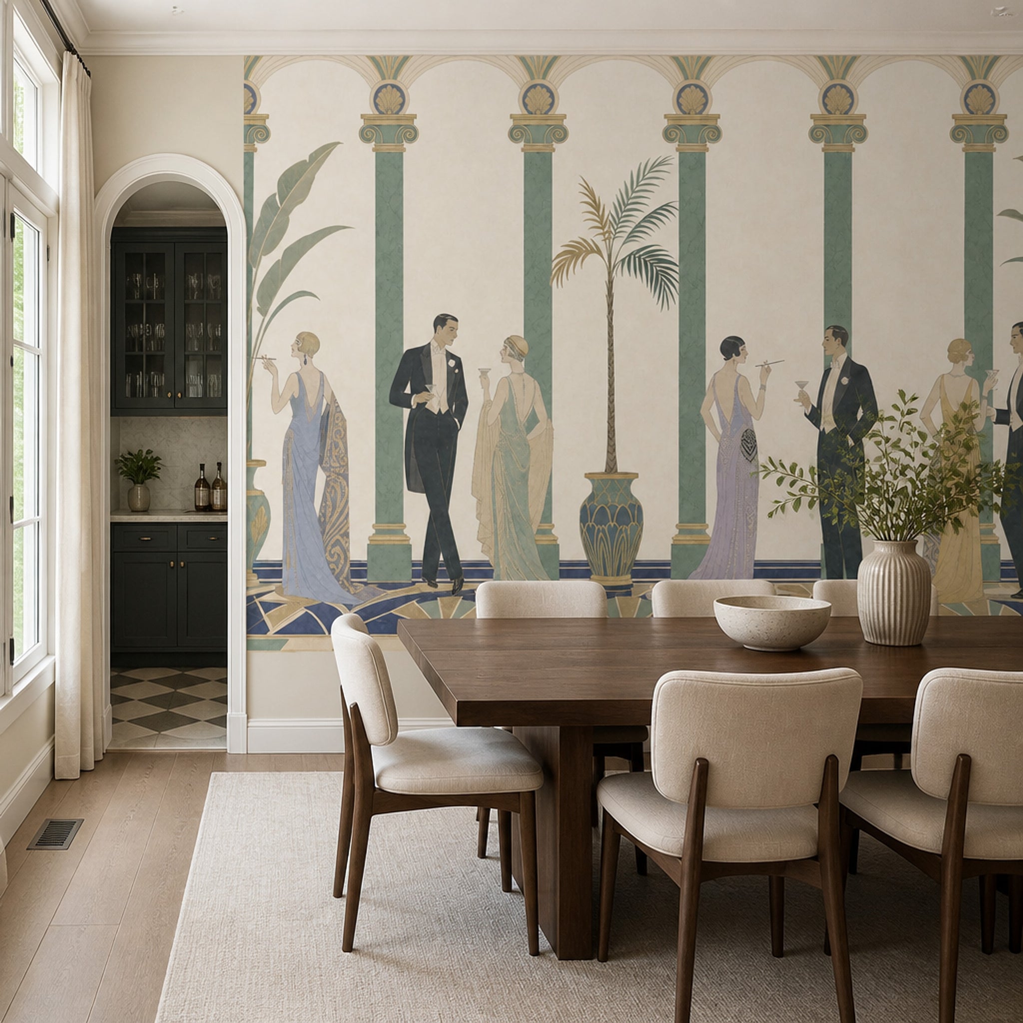 Art Deco Wallpaper 1920s Flapper Wall Mural